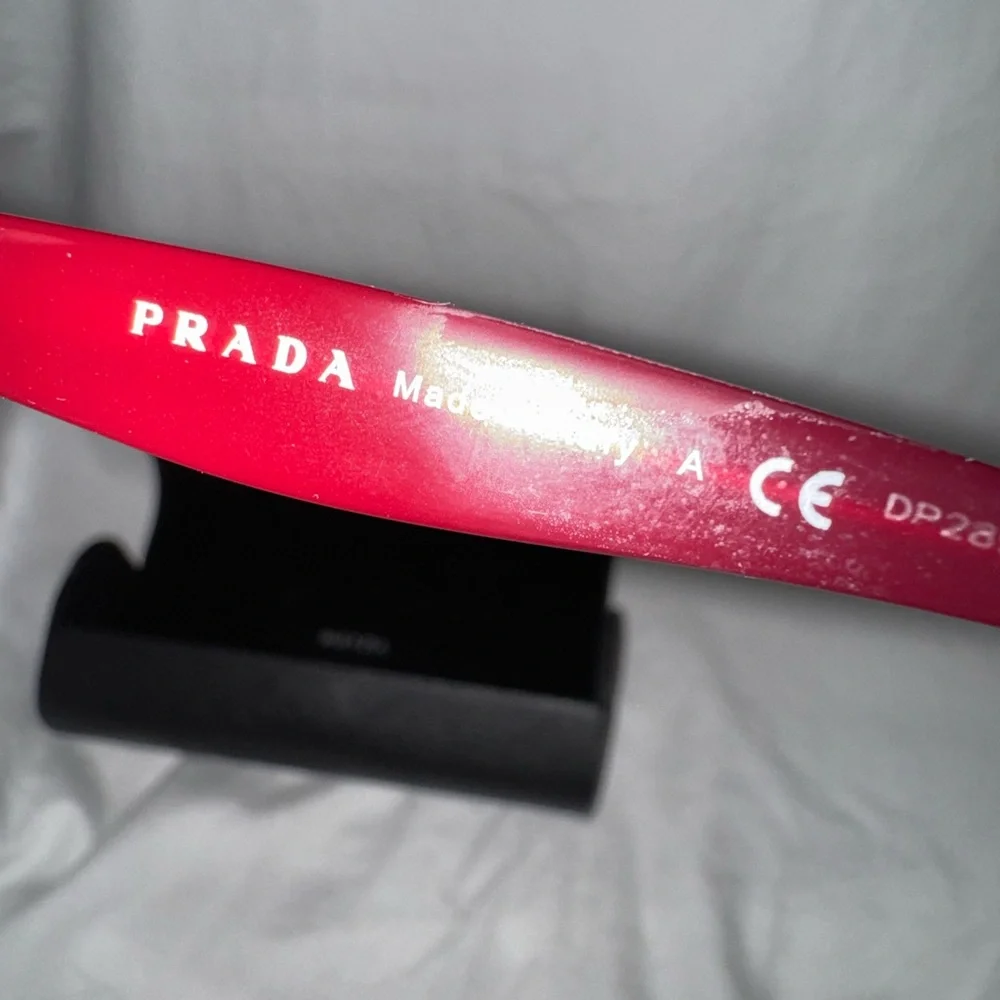 Prada Women’s Burgundy Eyeglass Frames Designer Optical Glasses - Picture 4 of 6